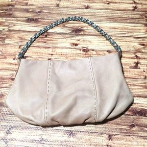 Calvin Klein, Shoulder bag, beige leather